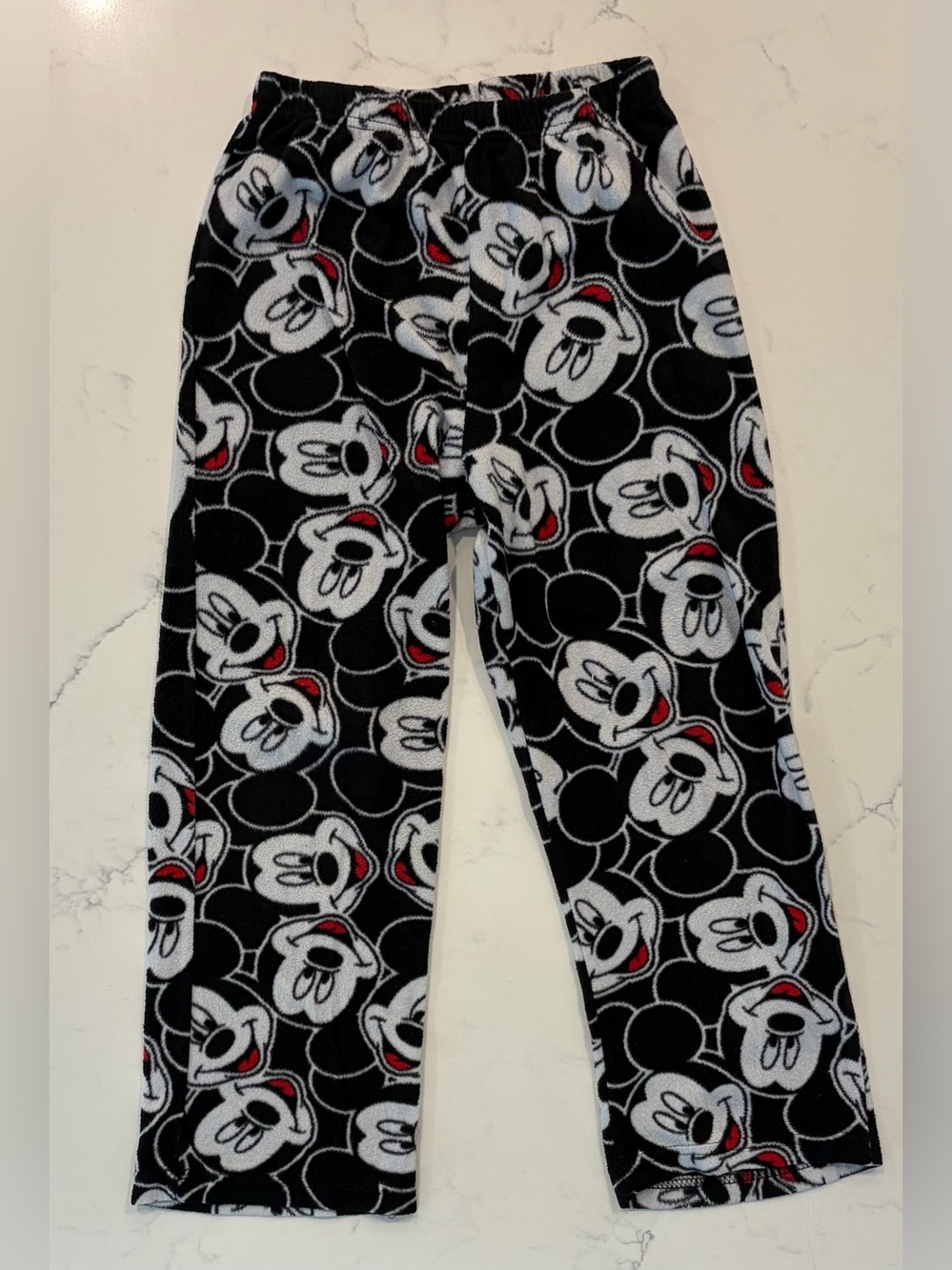 Mickey Mouse Black & White Fleece Lounge Pants